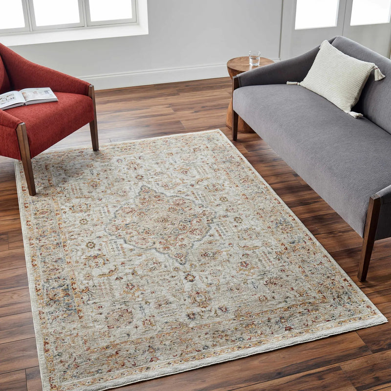Canan Textured Rug with Fringes by Boutique Rugs