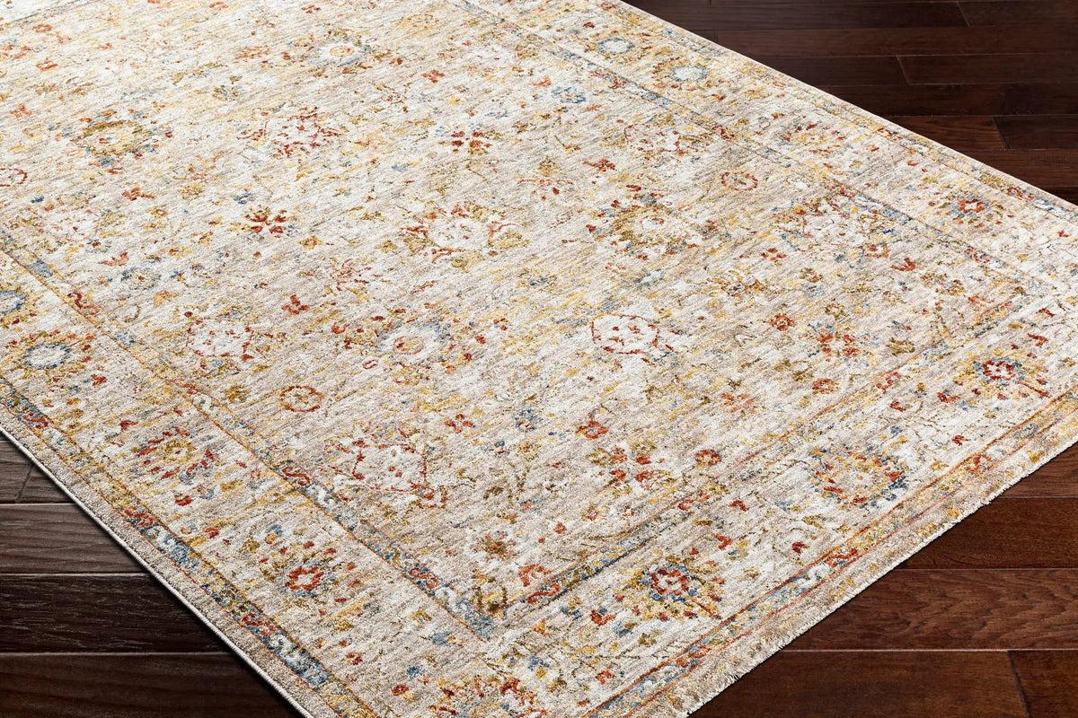 Duong Beige Textured Rug with Fringes, photo 7 of 9