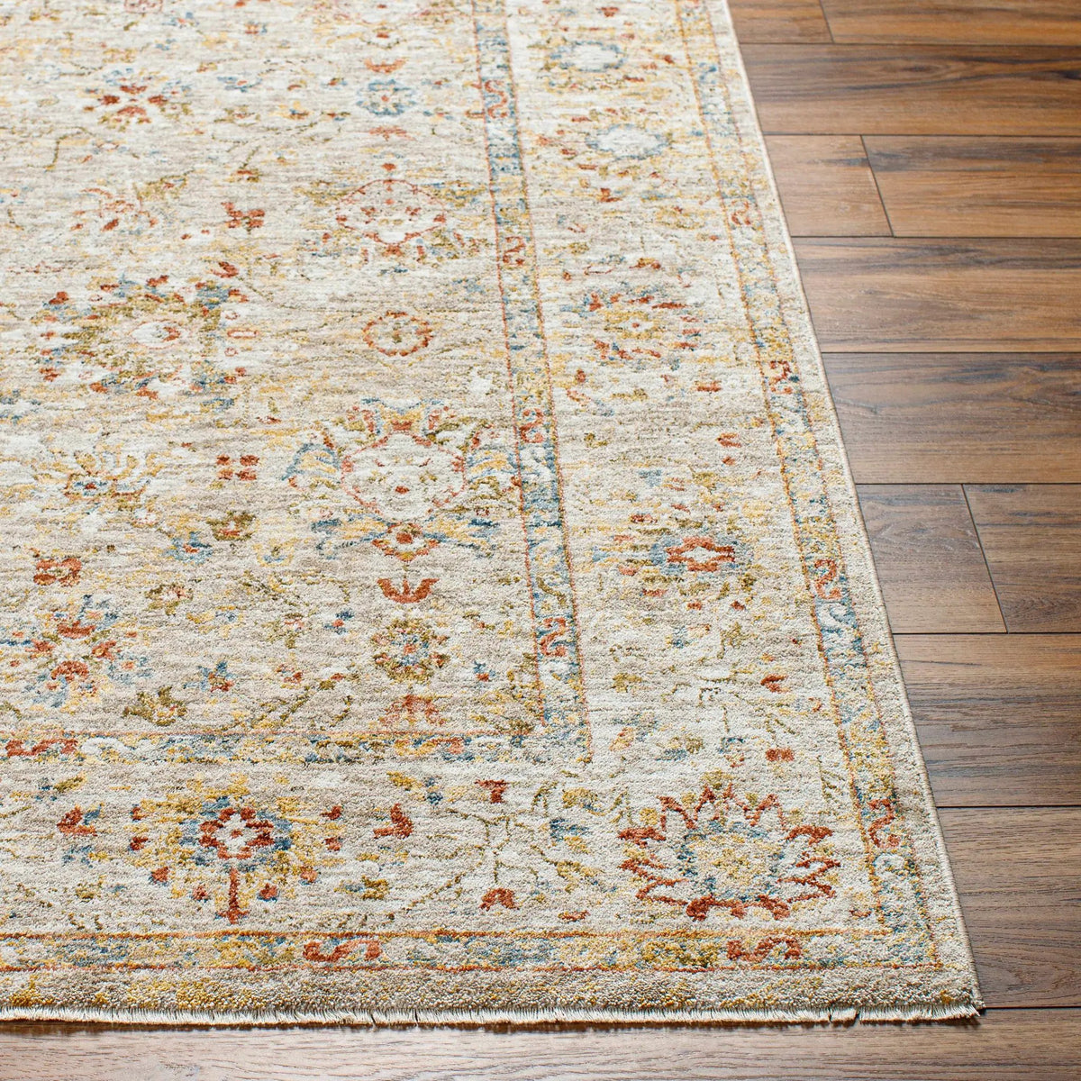 Duong Beige Textured Rug with Fringes, photo 6 of 9