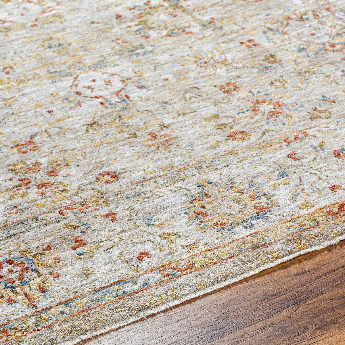 Duong Beige Textured Rug with Fringes, photo 8 of 9