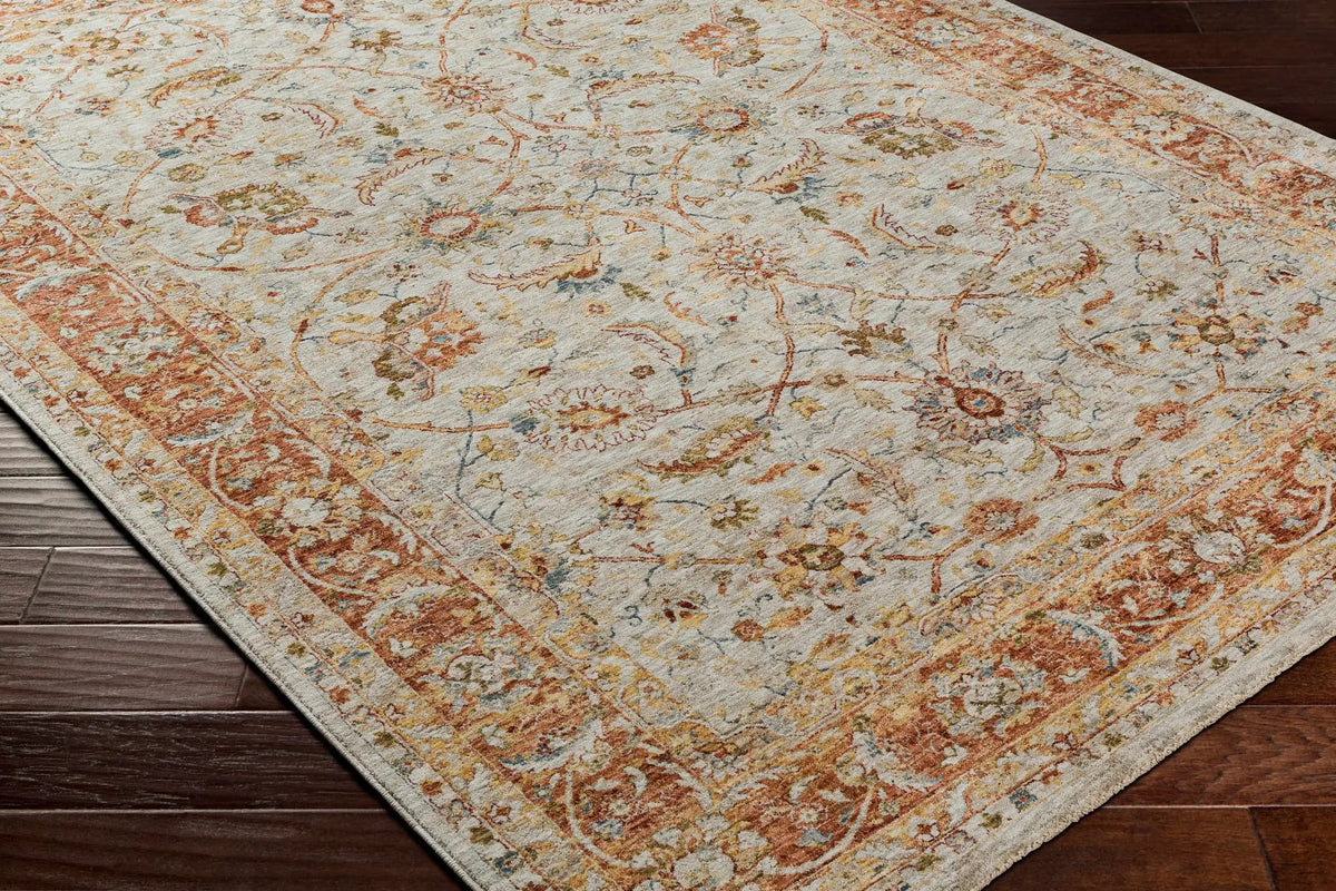 Dyan Cream Textured Rug with Fringes, photo 5 of 9