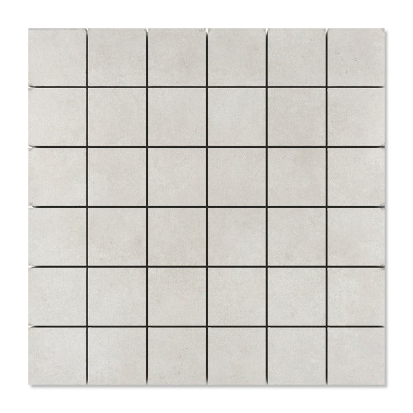 Smoke White 2x2 Porcelain Mosaics 12x12