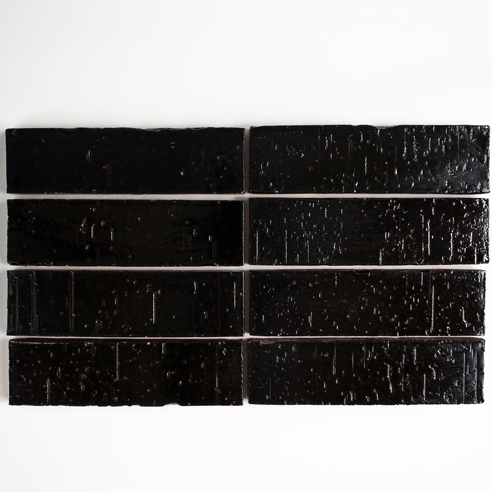 Smoked Charcoal Rustic Ceramic Tiles 2 3/4x9 3/4 Ceramic Rustic 4x12 Tiles — 3