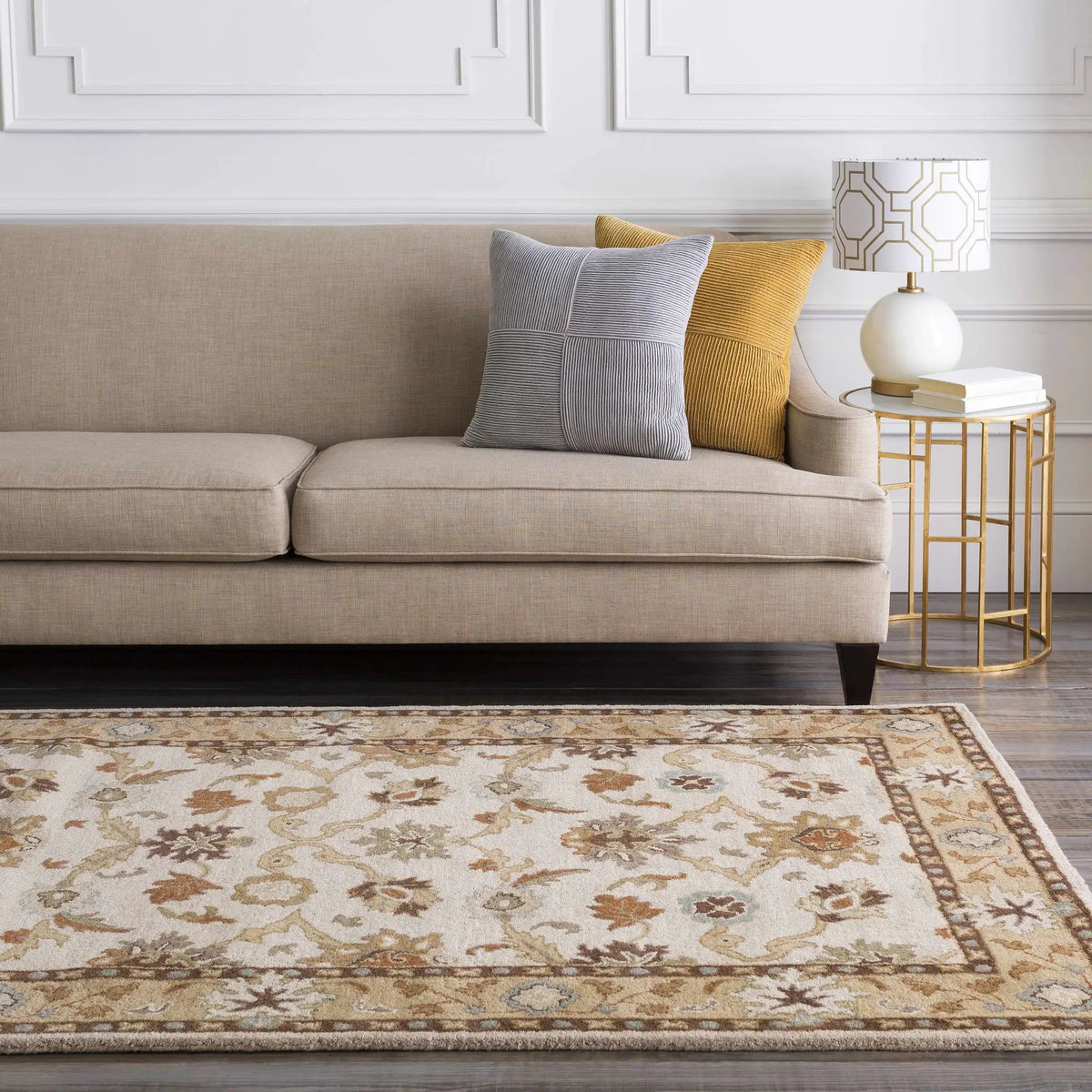 Smoot Area Rug, installed in a room