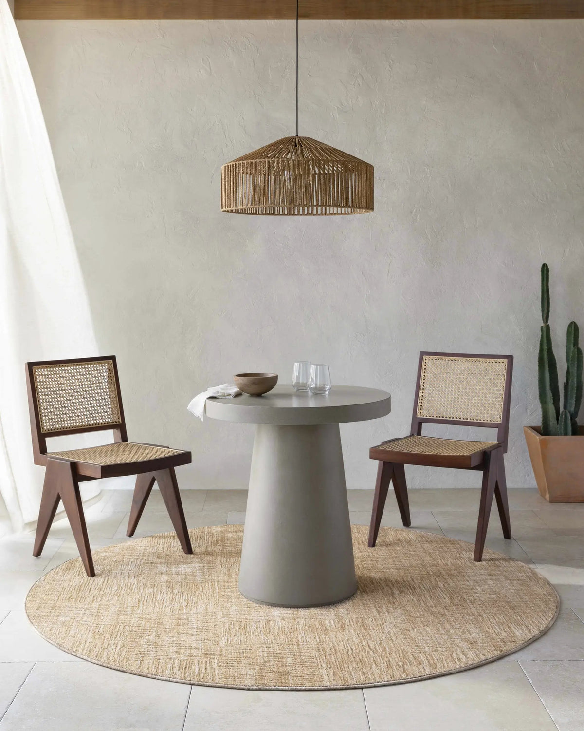 Goren Beige Area Rug, installed in a room 7