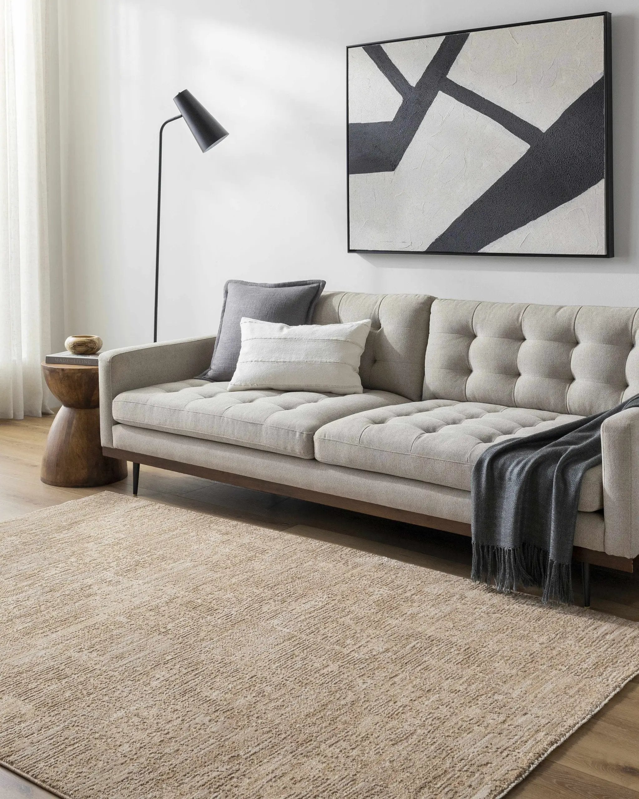 Kahua Tan Area Rug by Boutique Rugs