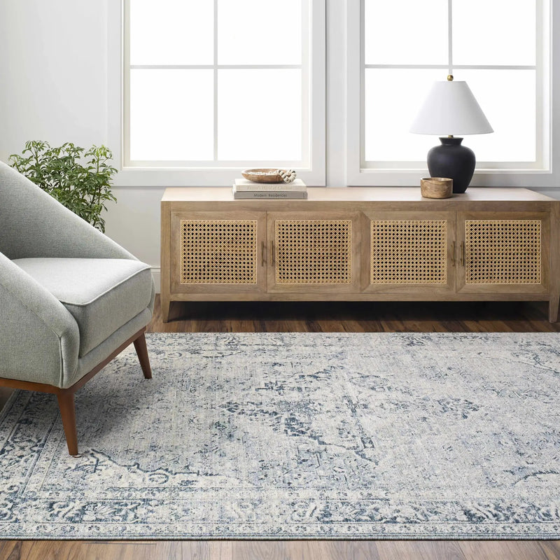 Jemma Blue Medallion Area Rug - Clearance by Boutique Rugs