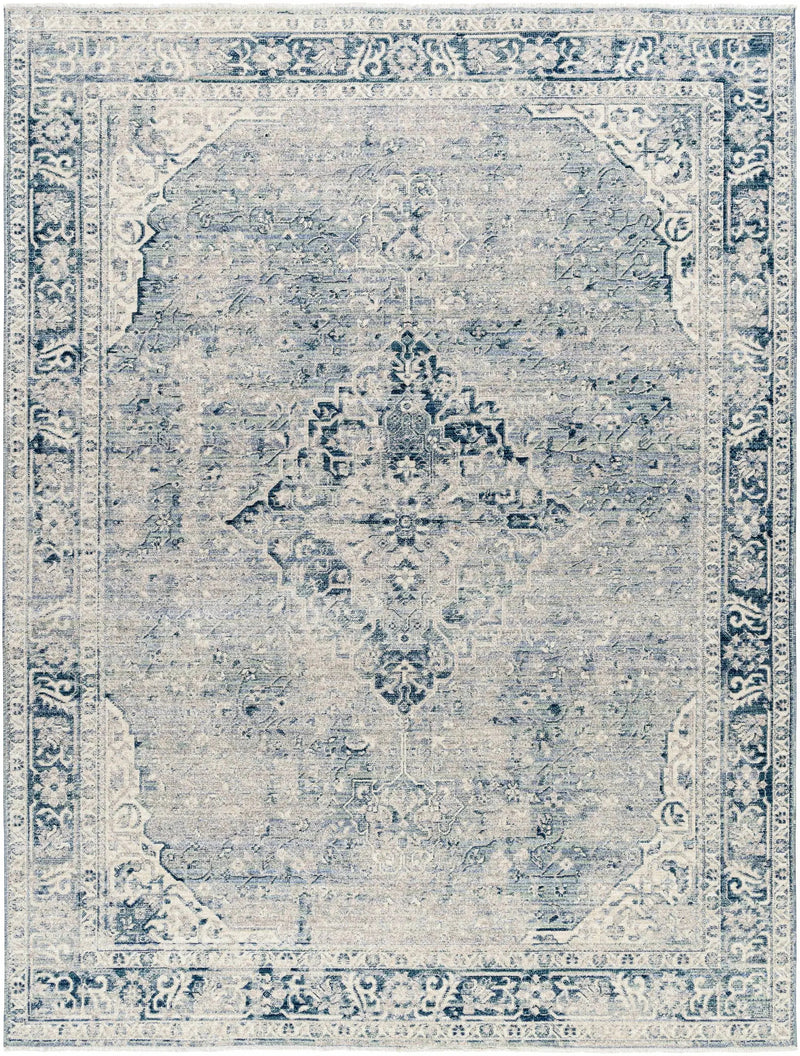 Jemma Blue Medallion Area Rug - Clearance by Boutique Rugs