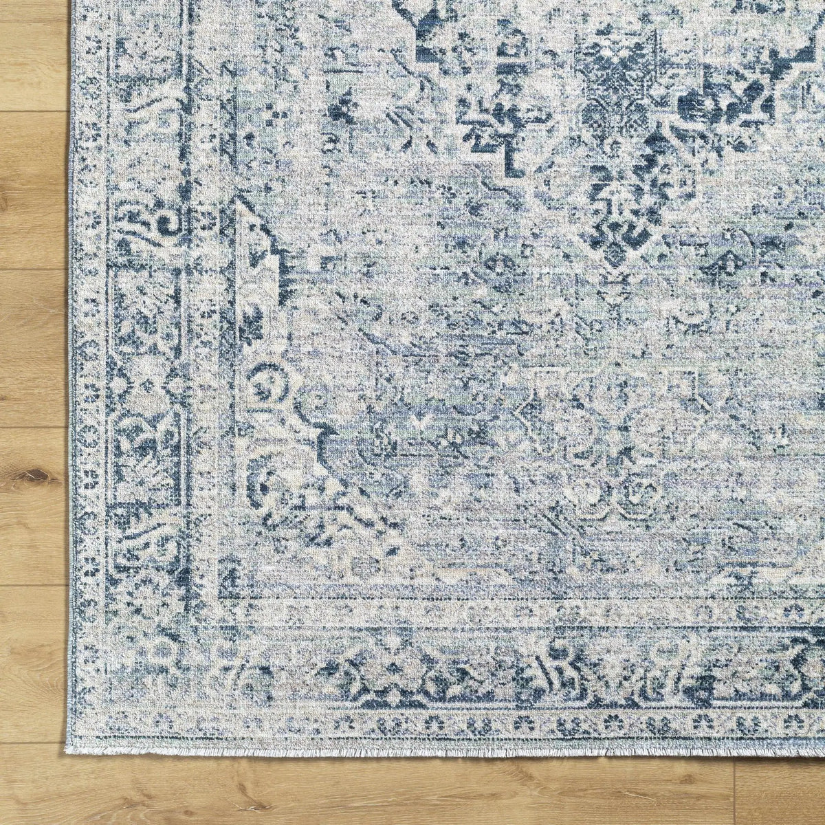 Jemma Blue Medallion Area Rug - Clearance, photo 7 of 8