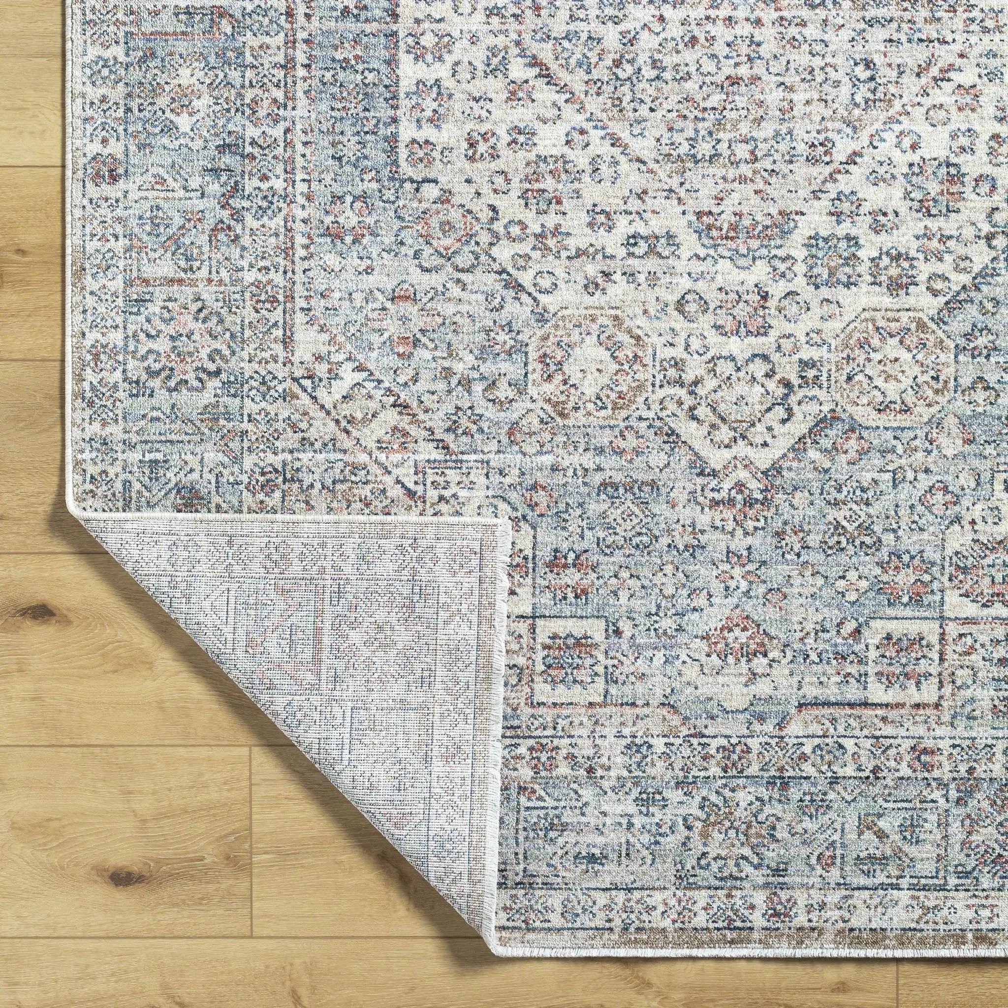 Kalei Beige & Blue Area Rug - Clearance by Boutique Rugs