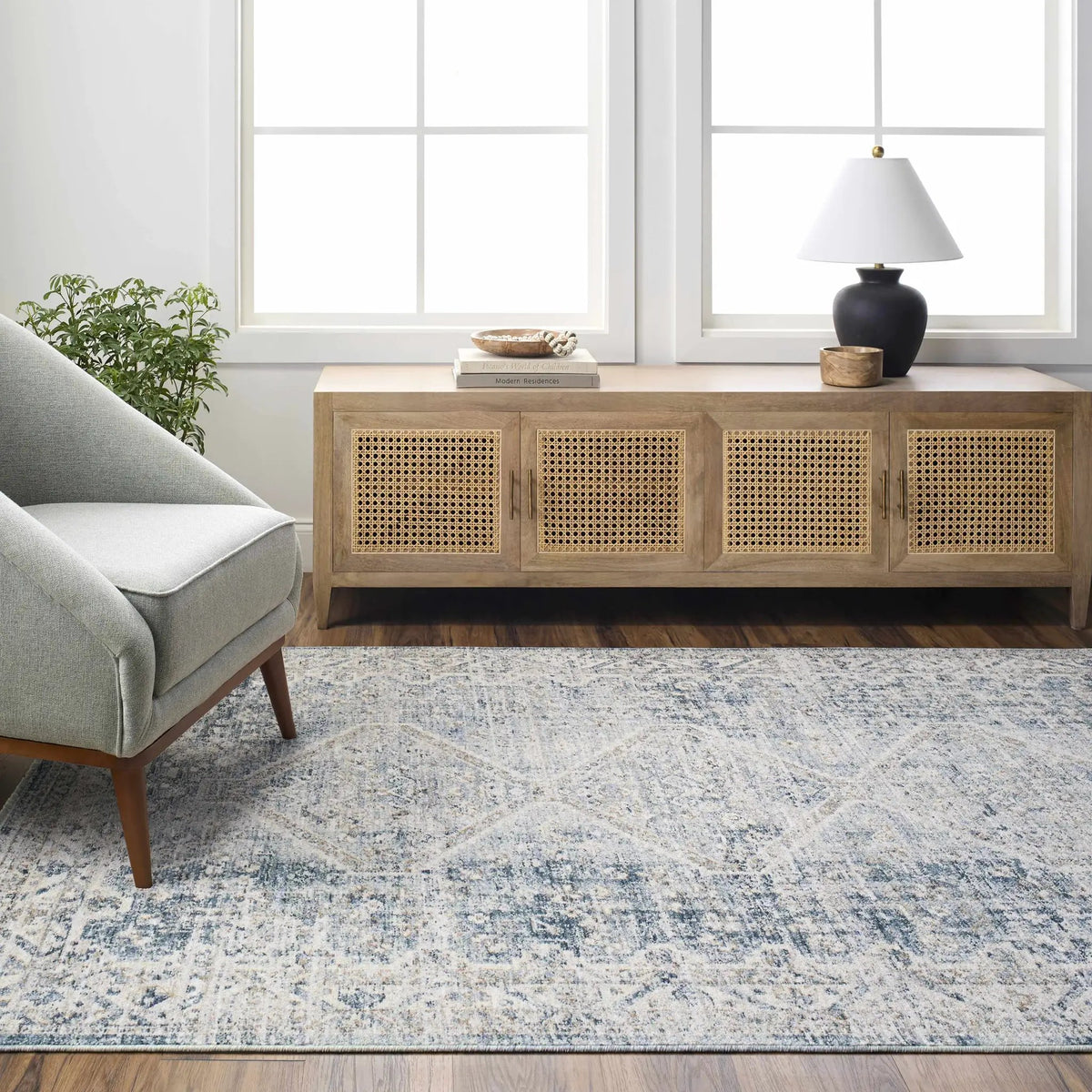 Kamea Area Rug - Clearance, installed in a room