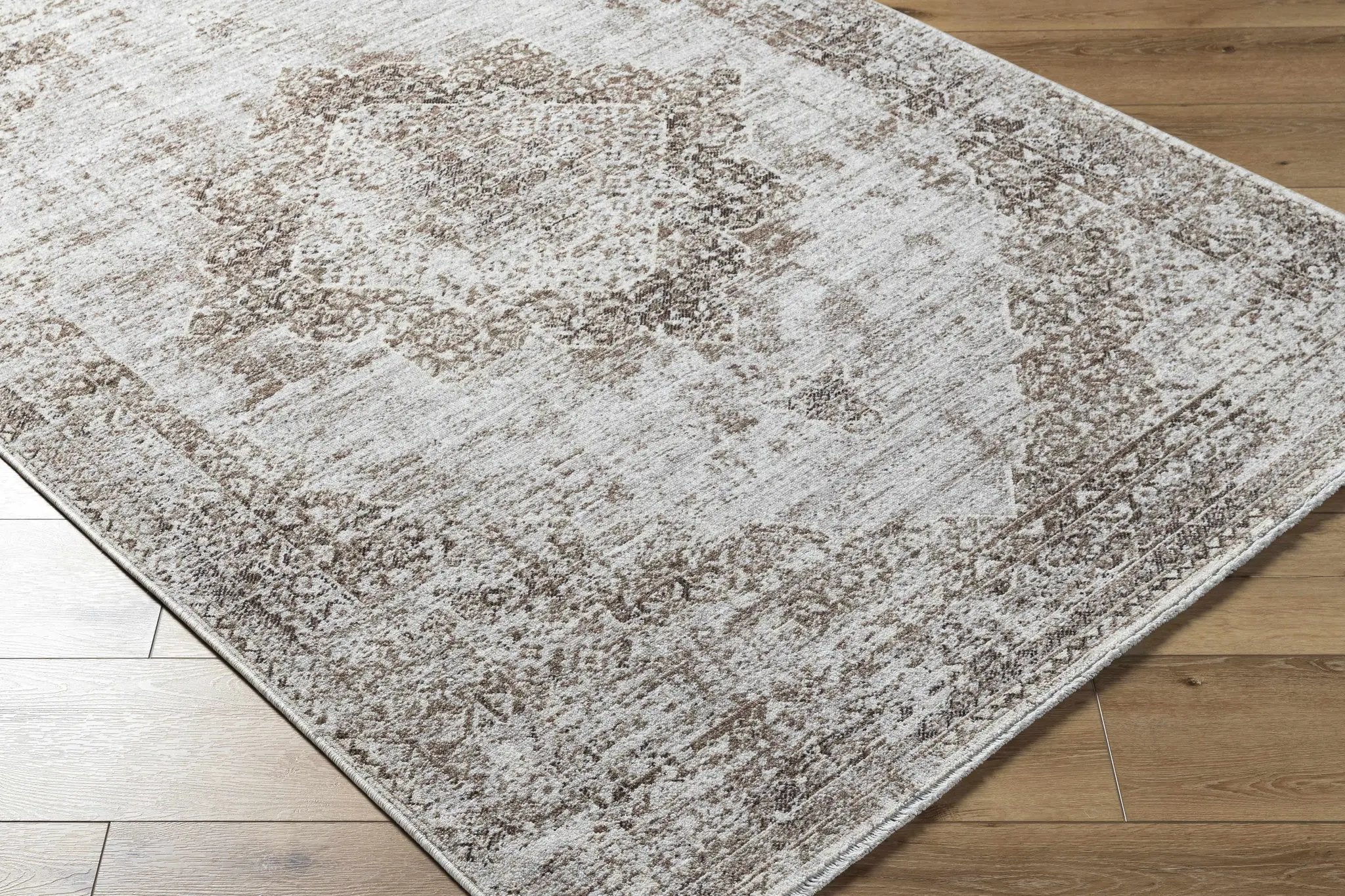 Kosta Beige Medallion Area Rug - Clearance by Boutique Rugs