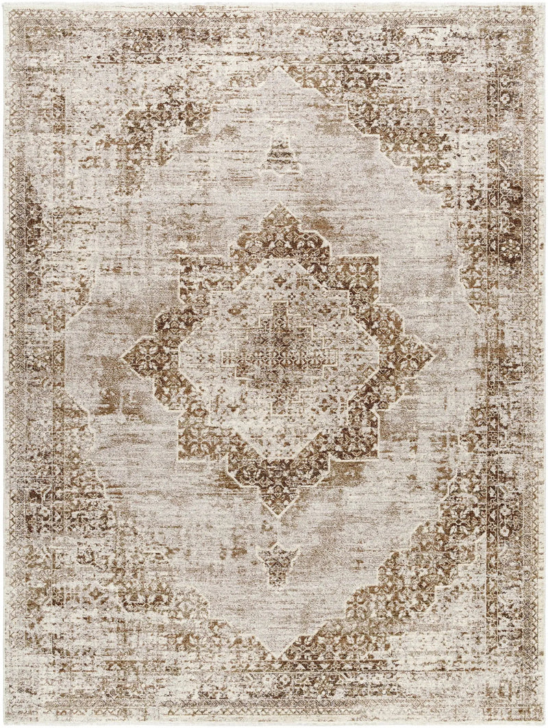 Kosta Beige Medallion Area Rug - Clearance by Boutique Rugs