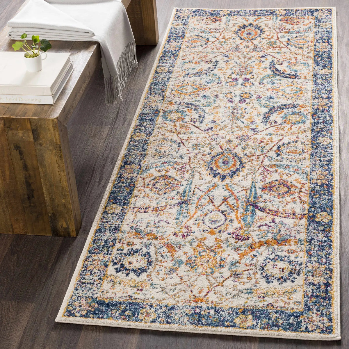 Smyrna Area Rug, installed in a room 3