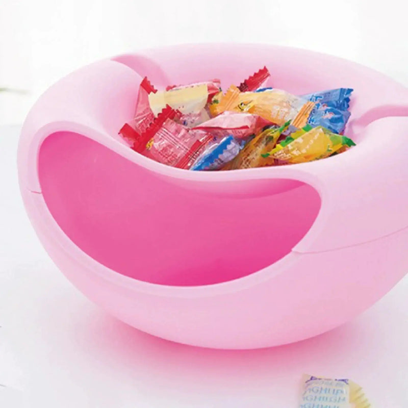 Snack Server - Double-Layer Plastic Tray by House Of Avana