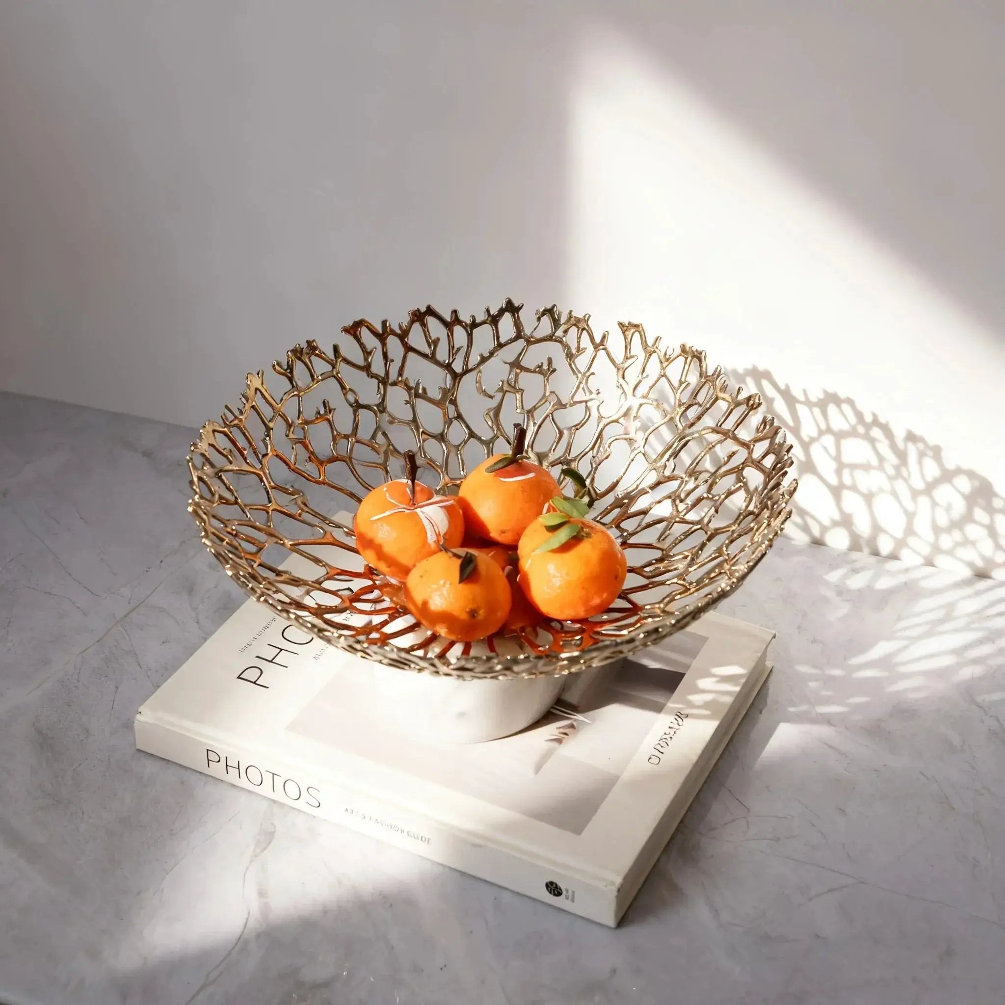 Snack Tray - Luxury Ceramic White by House Of Avana
