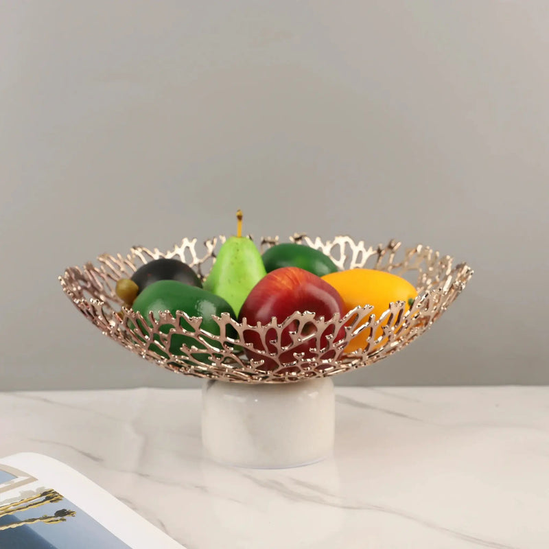 Snack Tray - Luxury Ceramic White by House Of Avana