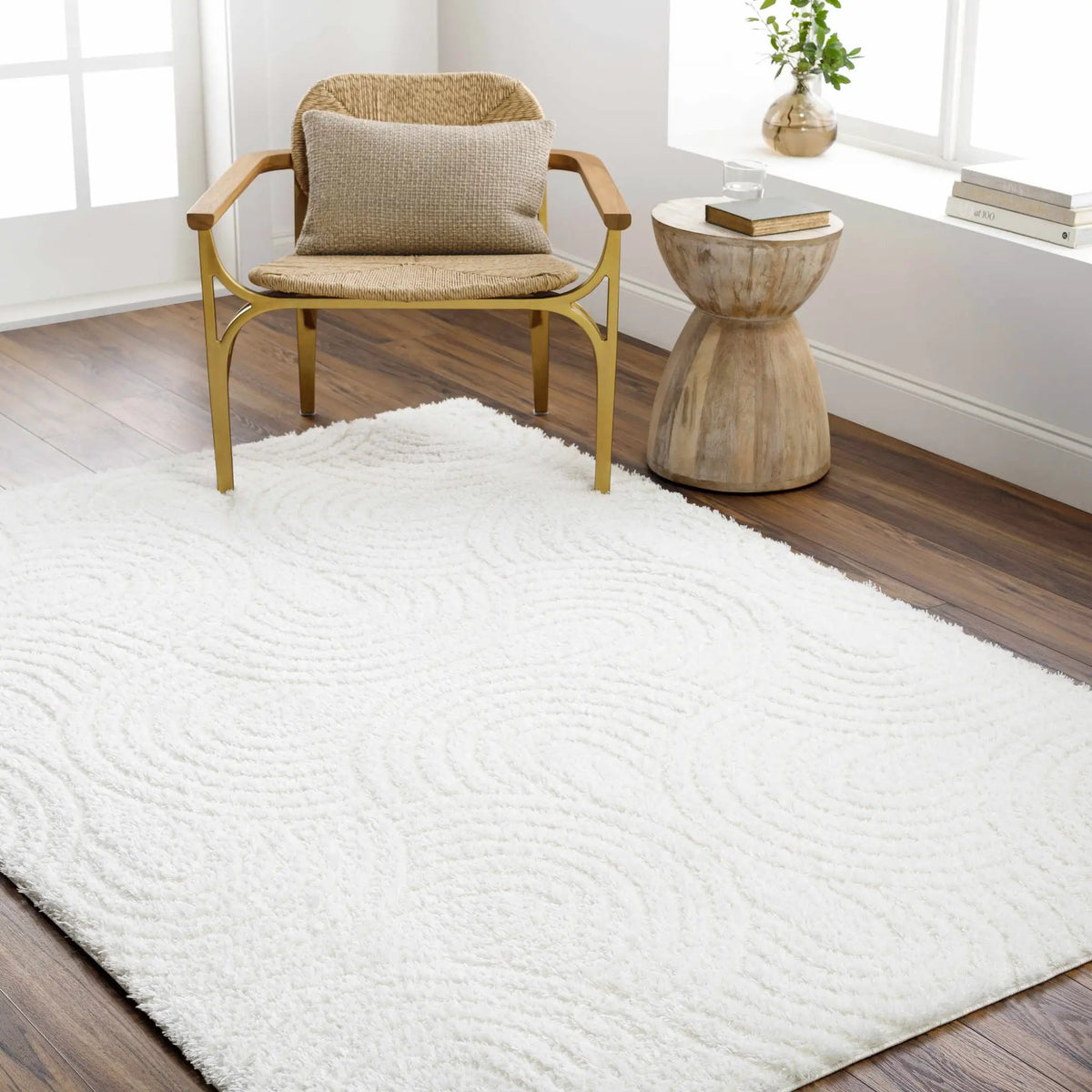 Kaoru Area Rug, installed in a room