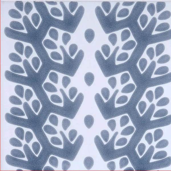 Snow White, Grey Glossy Cecil Stripe Ceramic Tiles 6x6