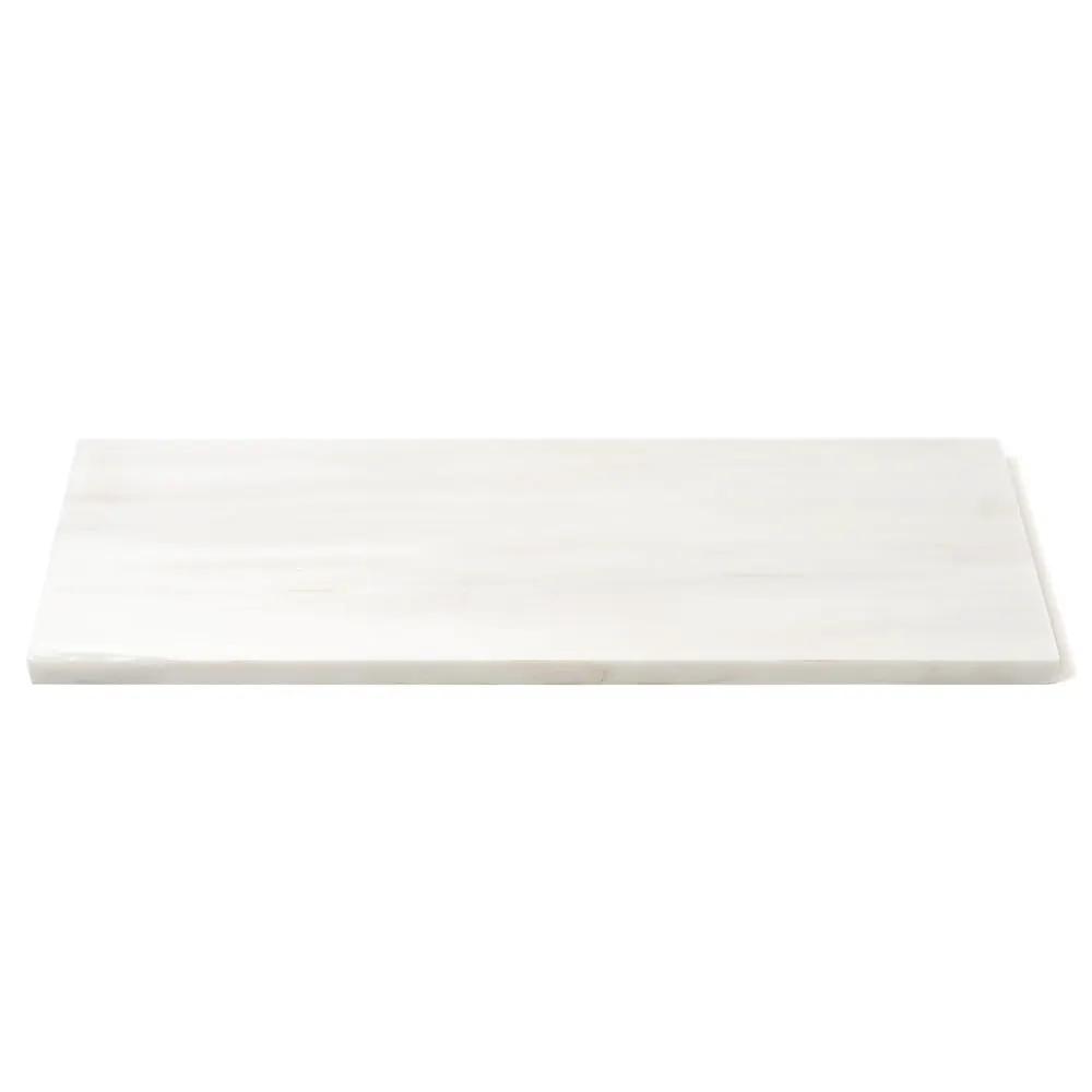 Snow White Polished Marble Tiles 4x12 closeup 1