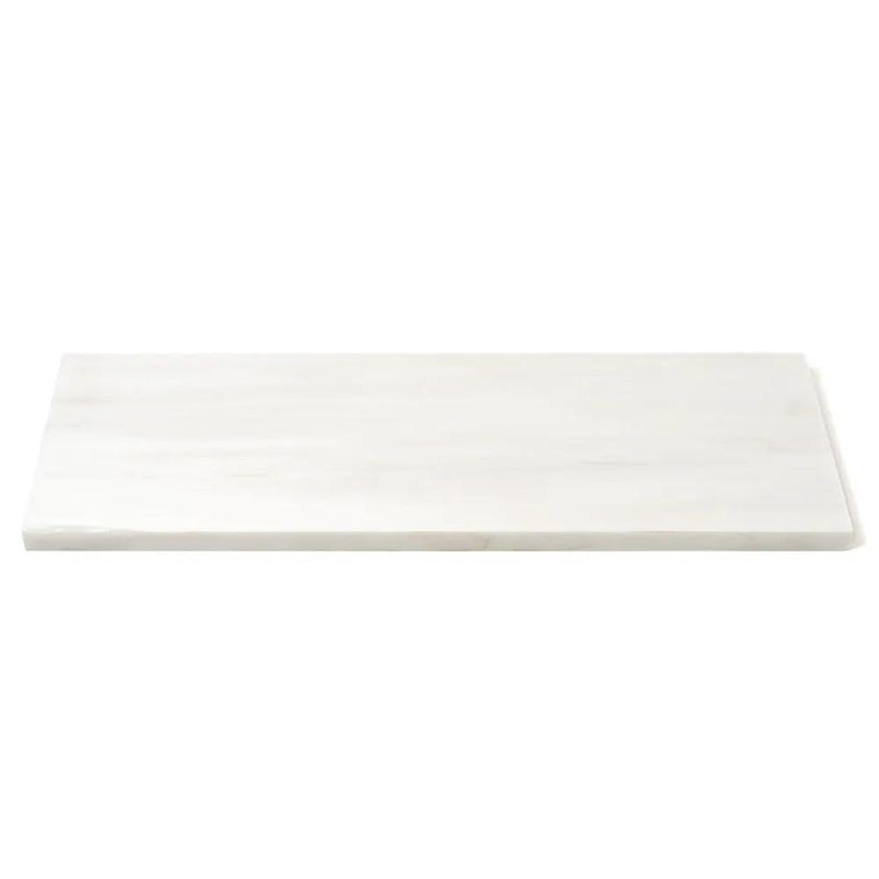 Snow White Polished Marble Tiles 4x12 closeup 1