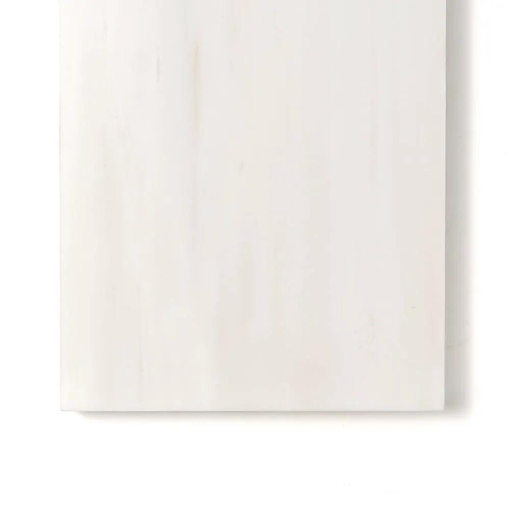 Snow White Polished Marble Tiles 4x12 closeup 3