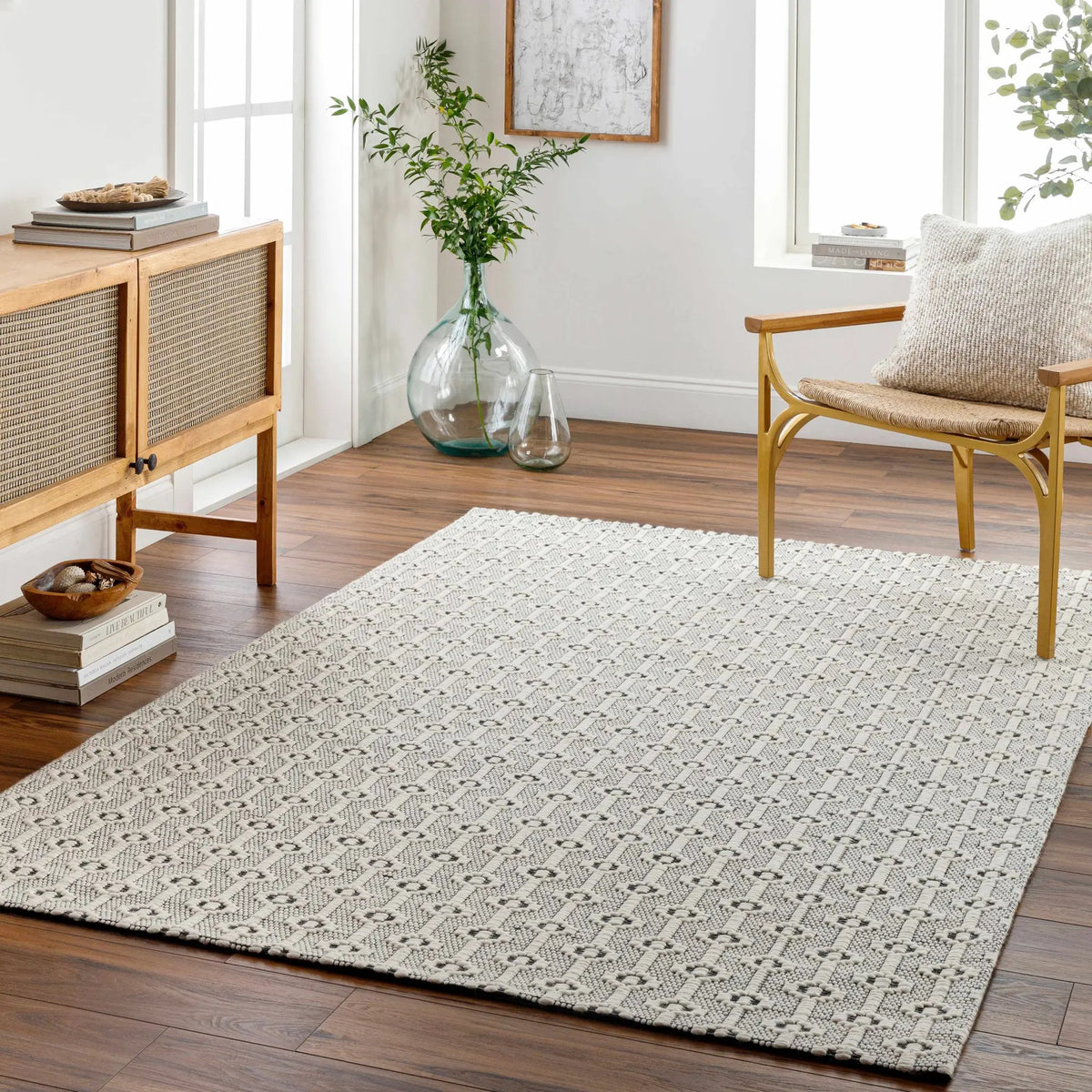 Puna Area Rug - Clearance, installed in a room