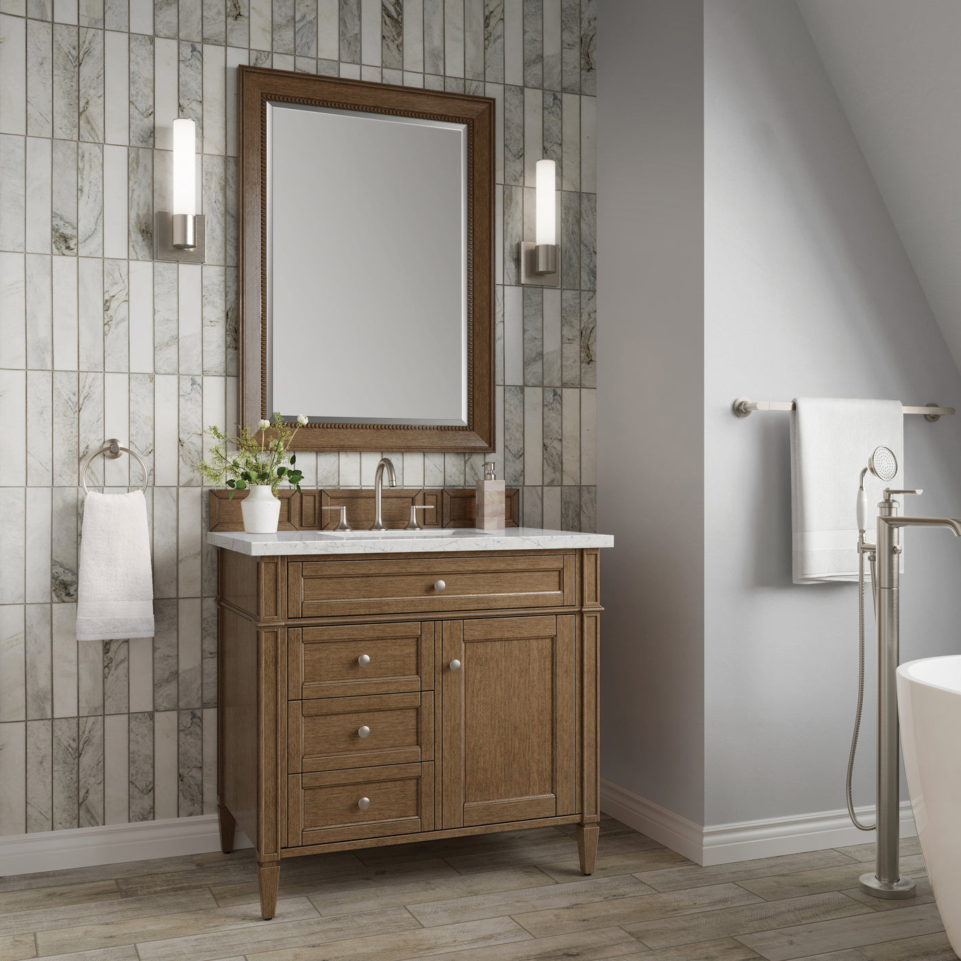 James Martin Brittany 36" Single Bathroom Vanity, Saddle Brown, view 31
