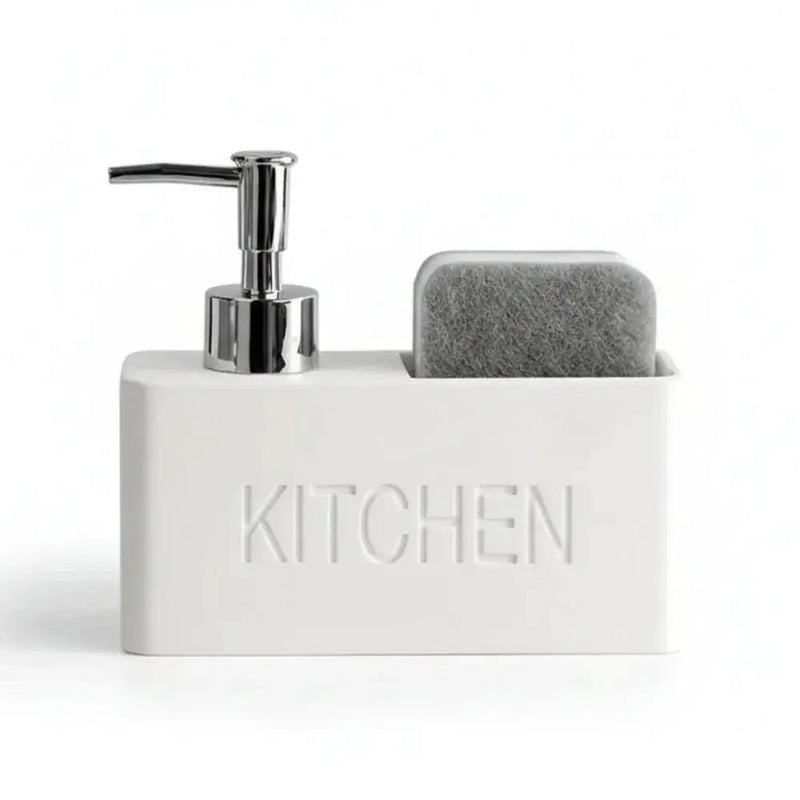 Soap Dispenser - Freestanding White Ceramic by House Of Avana