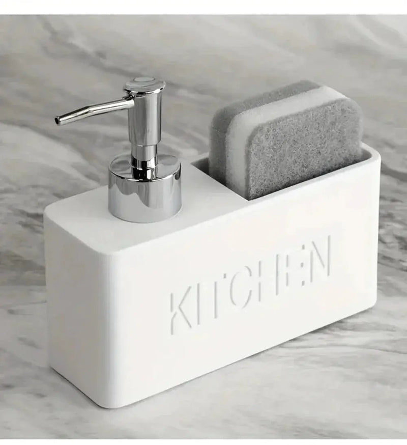 Soap Dispenser - Freestanding White Ceramic by House Of Avana