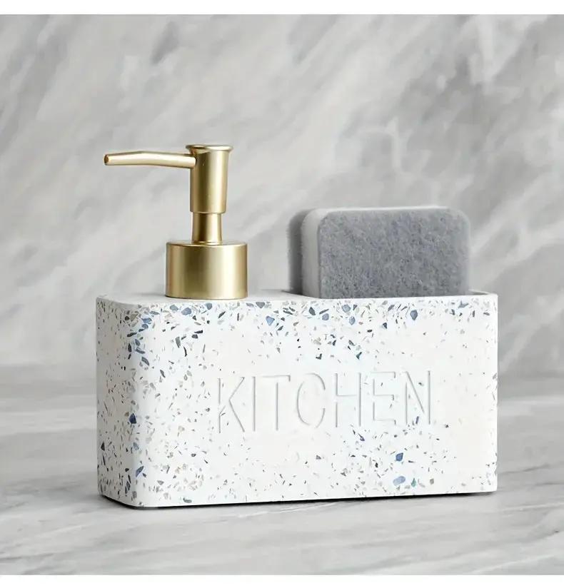 Soap Dispenser - Freestanding White Ceramic by House Of Avana