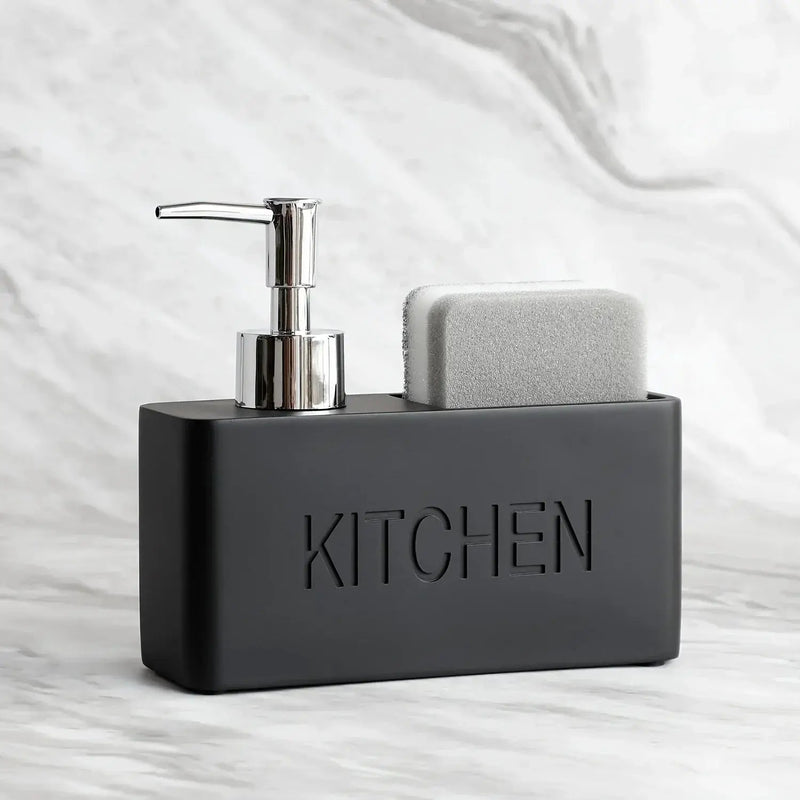 Soap Dispenser - Freestanding White Ceramic by House Of Avana