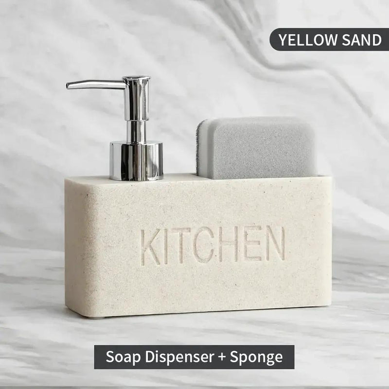 Soap Dispenser - Freestanding White Ceramic by House Of Avana