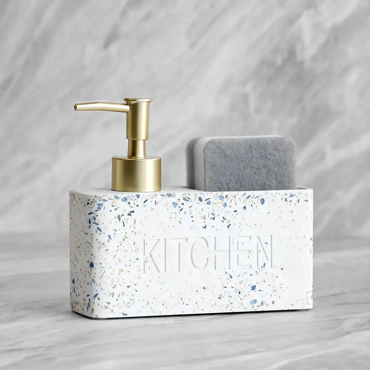 Soap Dispenser - Freestanding White Ceramic by House Of Avana
