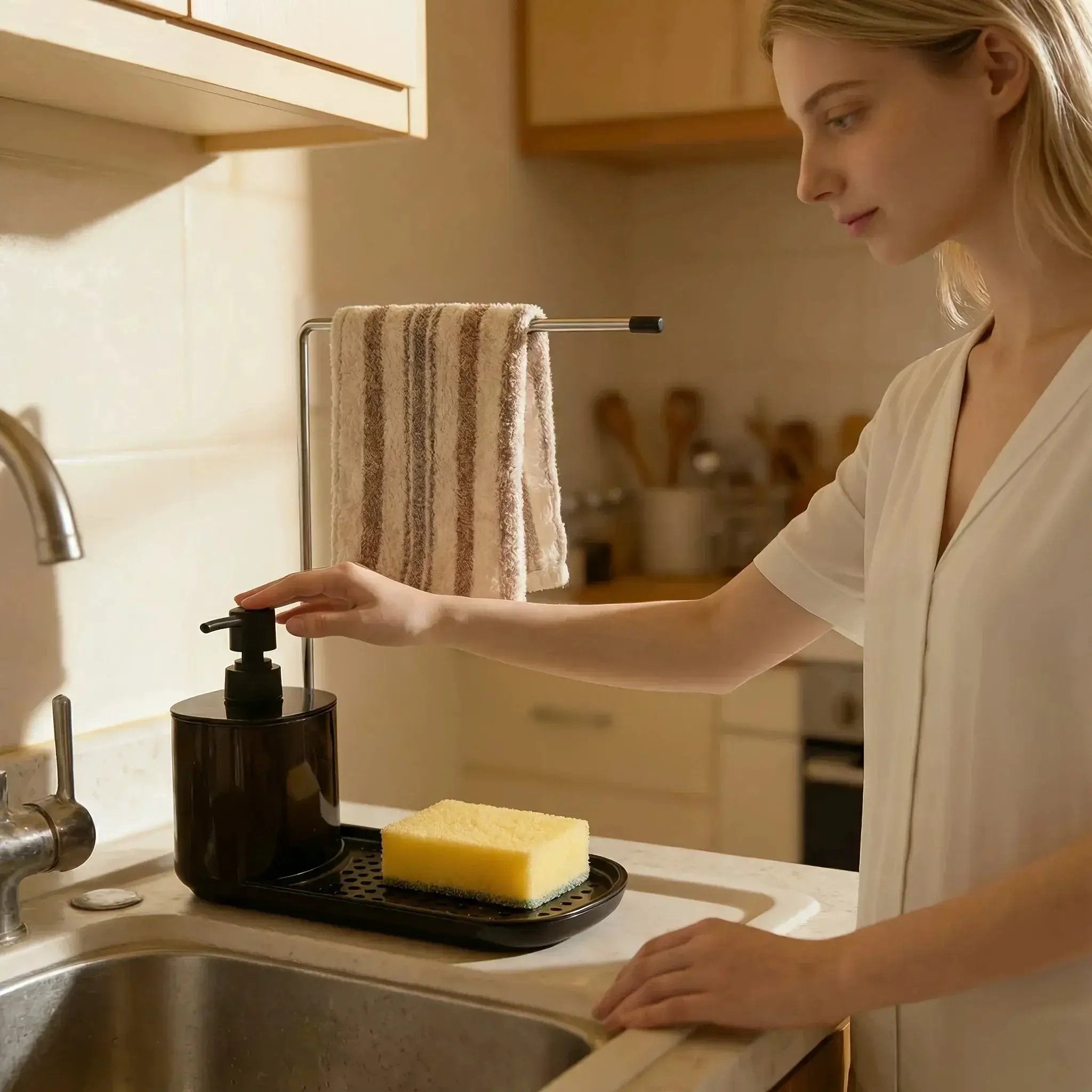 Soap Dispenser - Multifunctional Kitchen Storage by House Of Avana