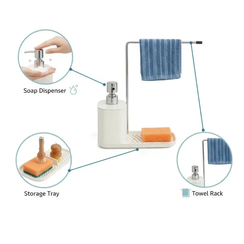 Soap Dispenser - Multifunctional Kitchen Storage by House Of Avana