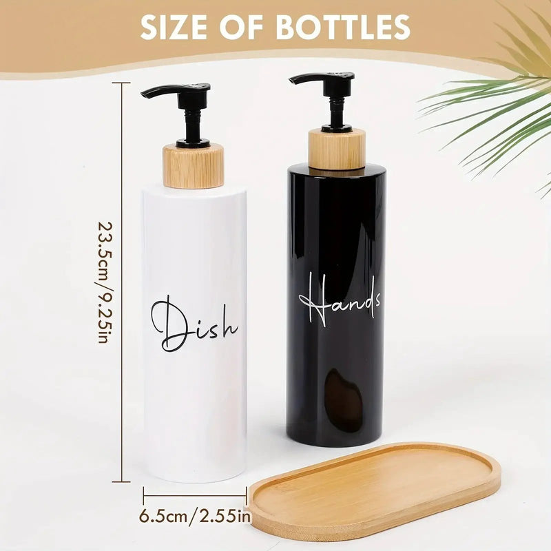 Soap Dispenser - Refillable Black Plastic by House Of Avana