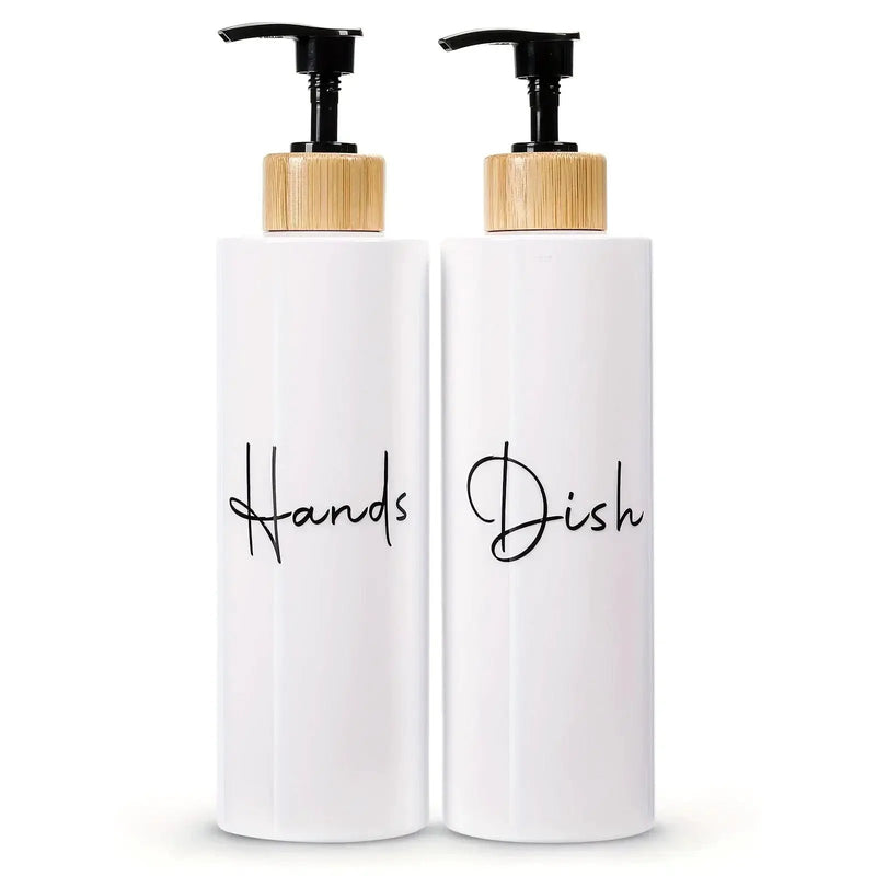 Soap Dispenser - Refillable Black Plastic by House Of Avana