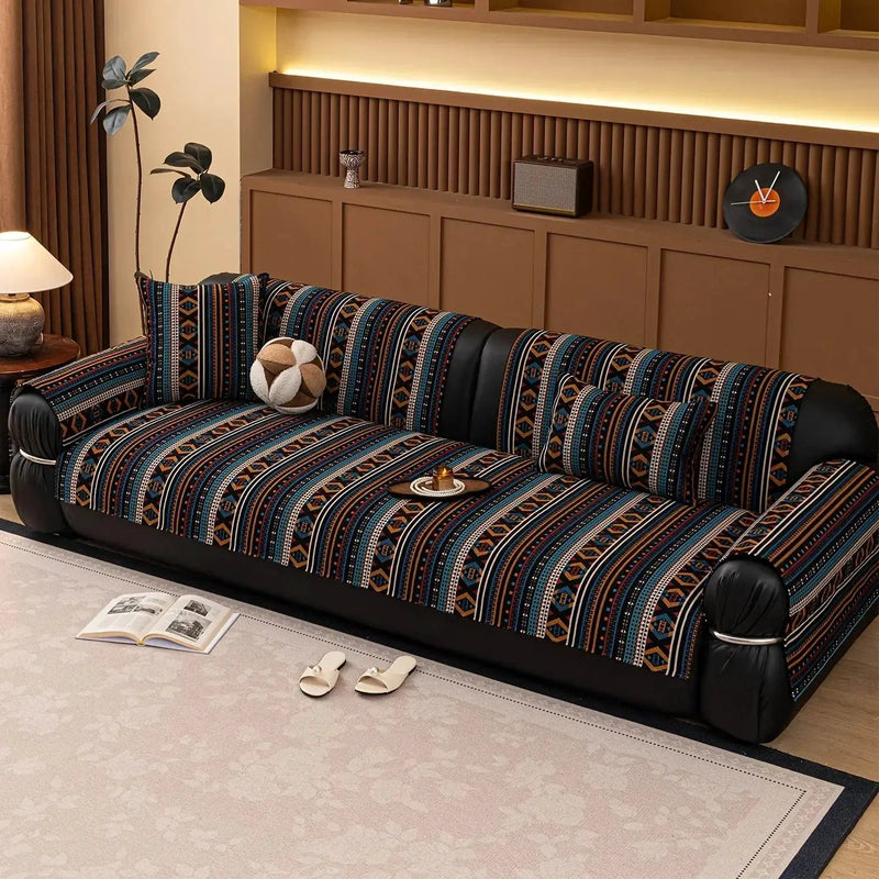 Sofa Cushion - Non-slip Chenille Geometric Multi-size by House Of Avana
