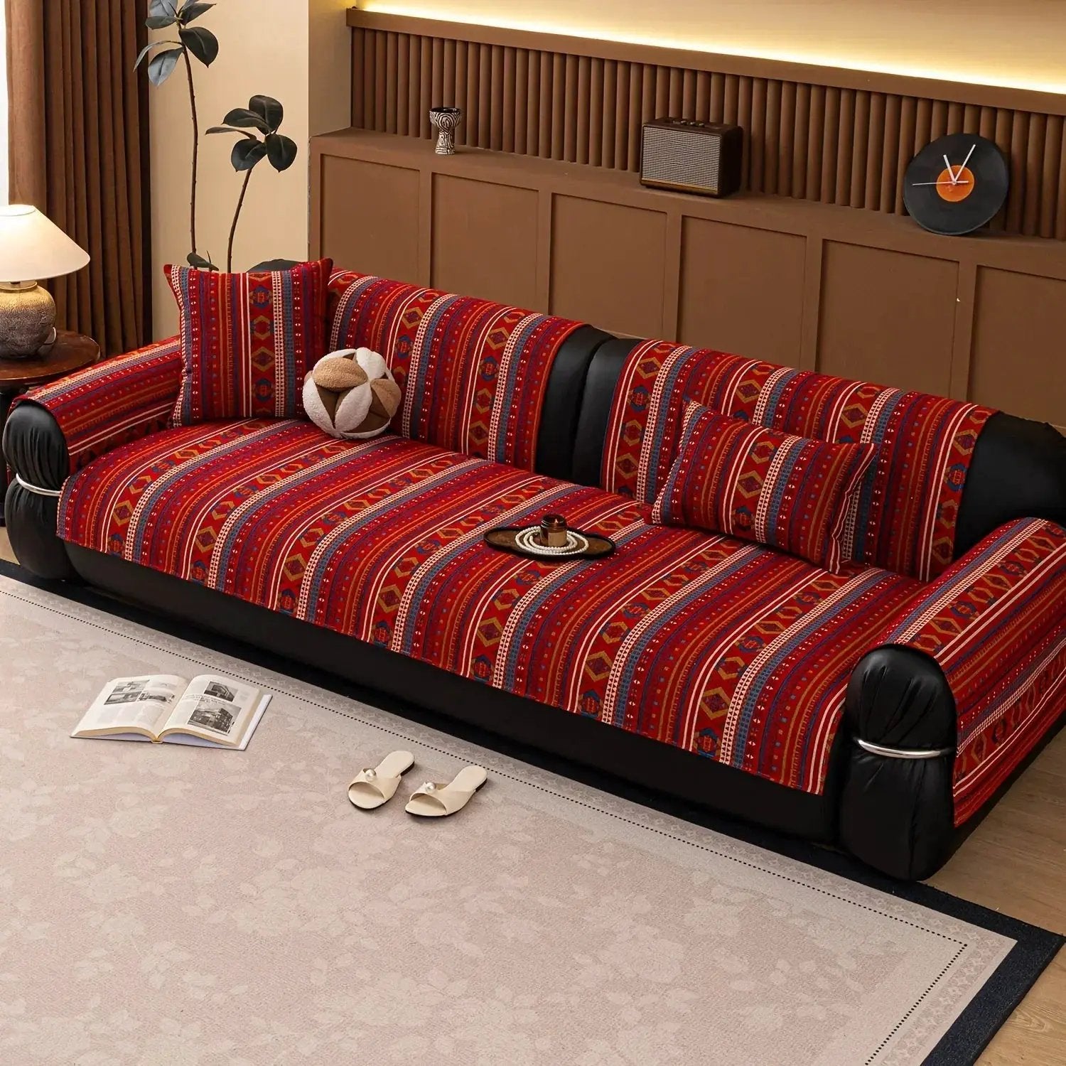 Sofa Cushion - Non-slip Chenille Geometric Multi-size by House Of Avana
