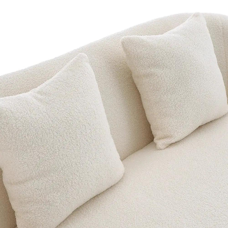 Sofa - Leather White 2-Seater by House Of Avana