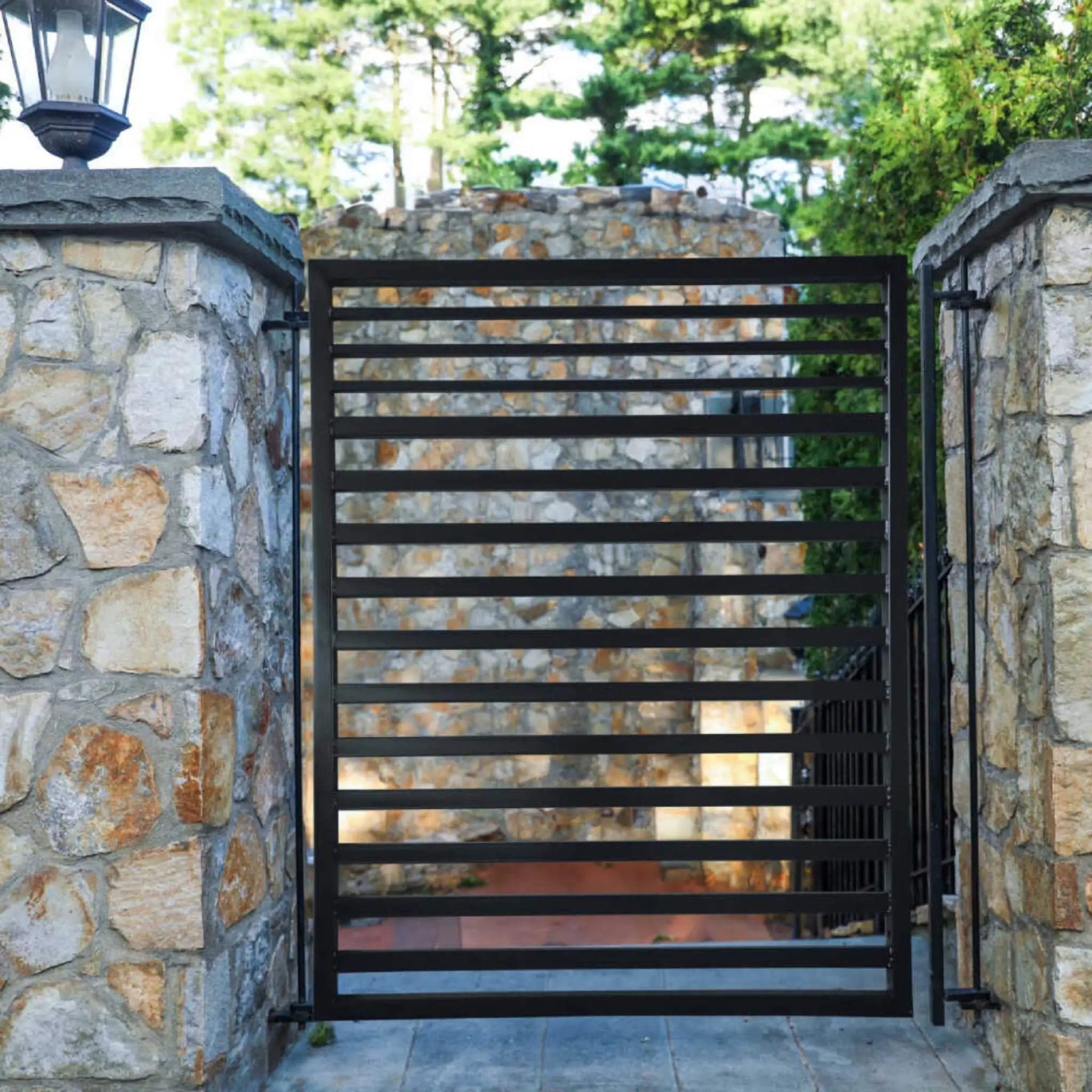 5FT Heavy-Duty Sofia Powder-Coated Galvanized Steel Pedestrian Gate (SAK12567) by SAKSBY WHOLESALE