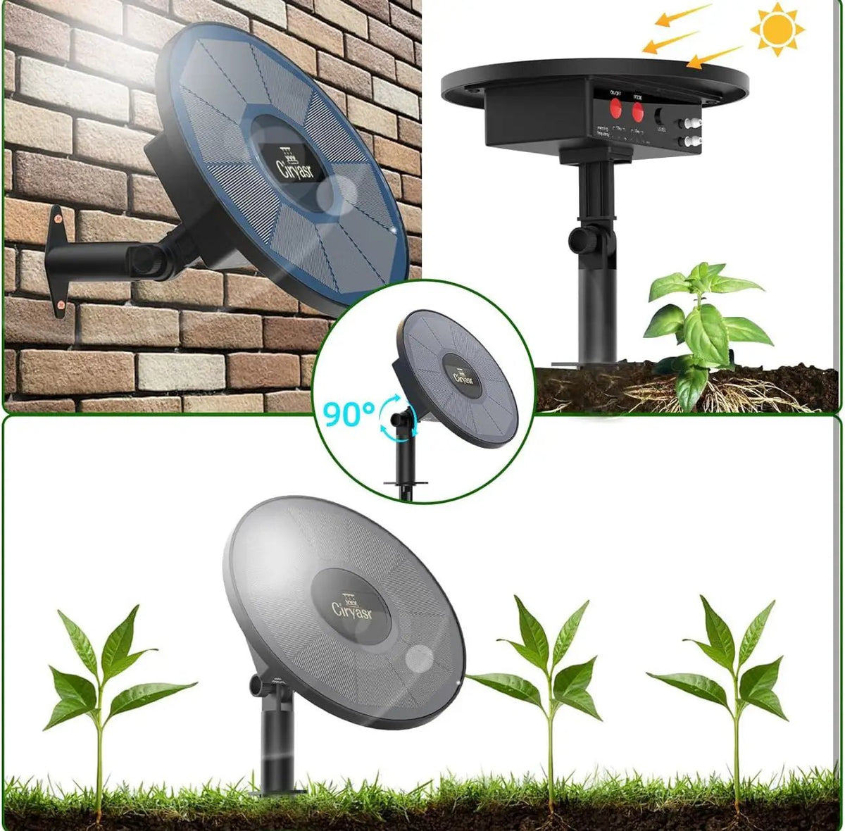 Solar Drip Irrigation System Kit, Automatic Watering System with 6 Timer Modes With 15 Heads by Outdoor Solar Outlet