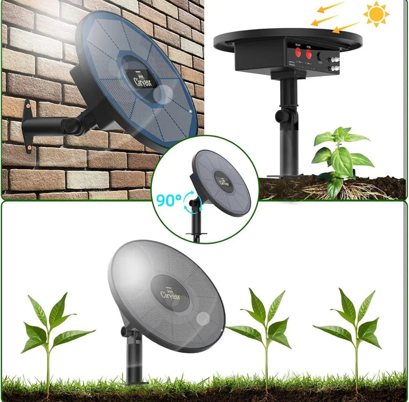 Solar Drip Irrigation System Kit, Automatic Watering System with 6 Timer Modes With 15 Heads by Outdoor Solar Outlet