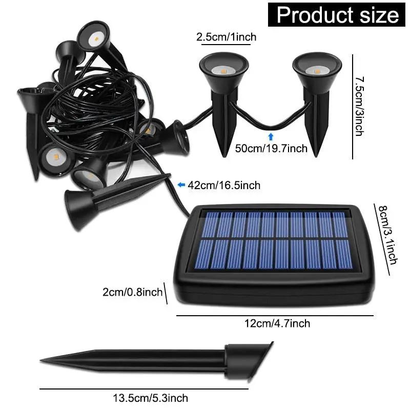 Solar In-Ground String Pathway Lights 10-in-1 by Outdoor Solar Outlet