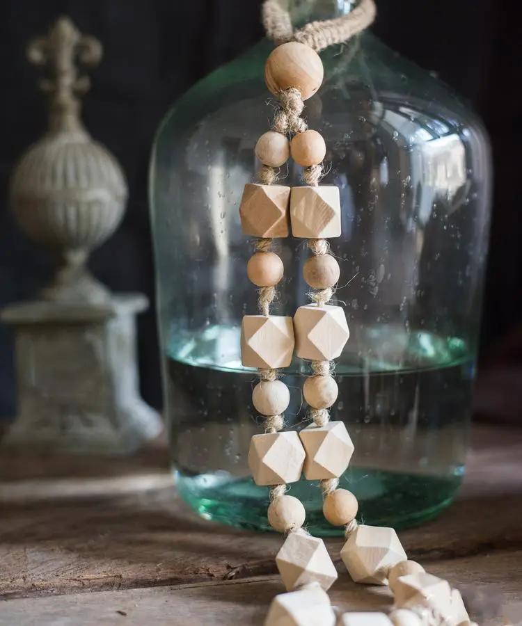 Solid Wood Handmade Rustic Curtain Tiebacks by RusticReach