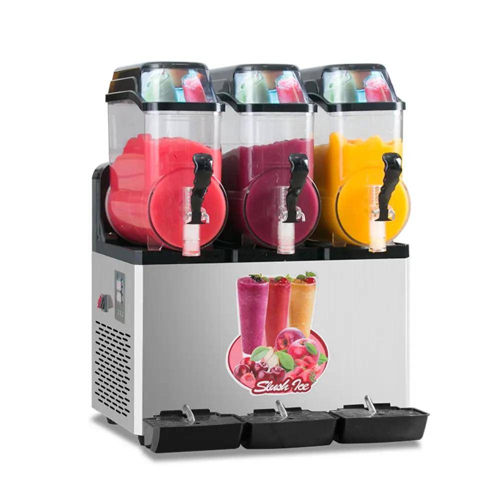 Premium Commercial Stainless Steel Slushy Machine With Triple Tank Advance Cooling, 45L (SAK52258) by SAKSBY WHOLESALE