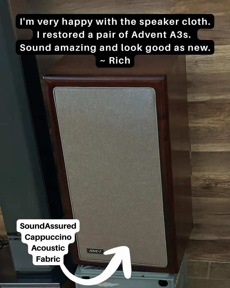 Fire Treated Acoustic Fabric - SoundAssured Dual Layer Acoustical Fabric (100% Acoustic Transparency) by SoundAssured