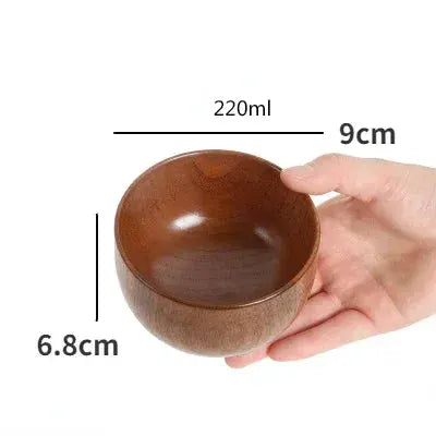 Soup Bowls - Retro Wooden Small by House Of Avana