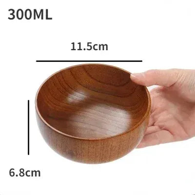 Soup Bowls - Retro Wooden Small by House Of Avana